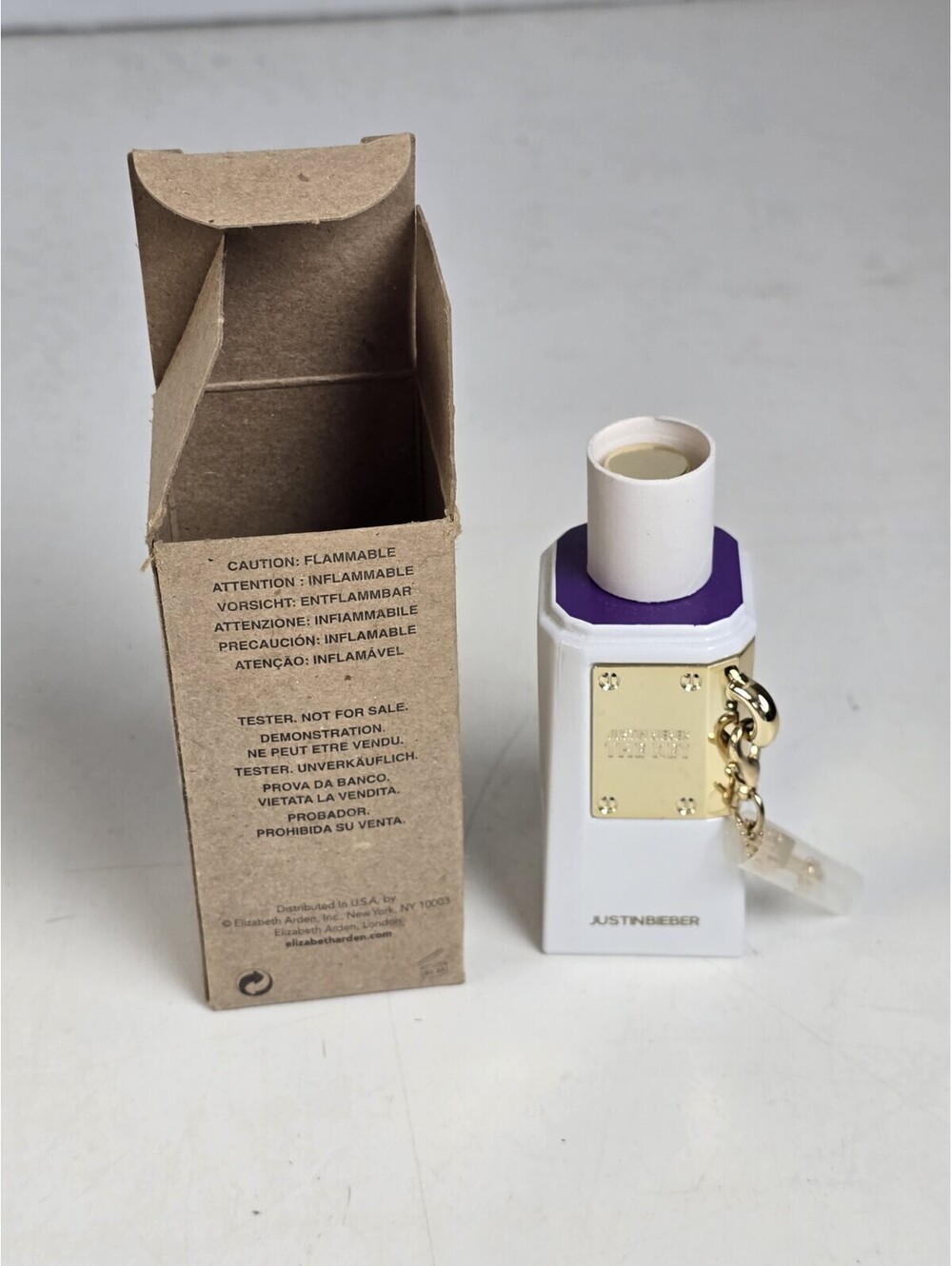 Justin Bieber The Key 1 oz EDP Spray Perfume Key Charm Discontinued 2013 NIB
